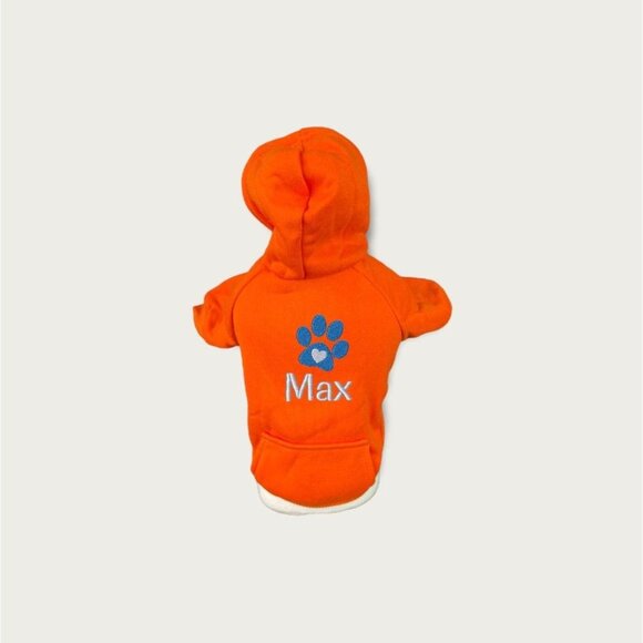 Custom Dog sweatshirt | embroidered dog paw print name hoodie | personalized swe - Picture 2 of 8